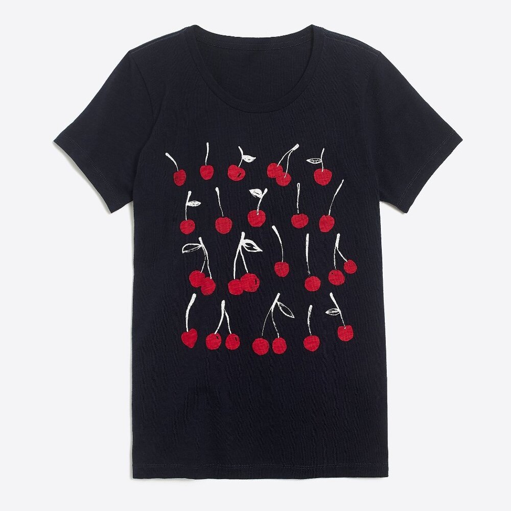 J Crew Very cherry collector tee Size M